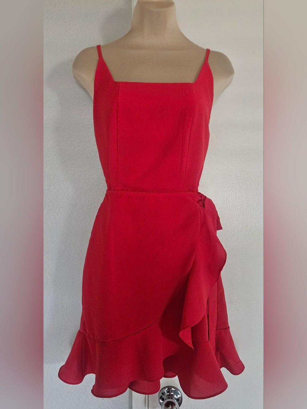 Spaghetti Strap Wrap Dress